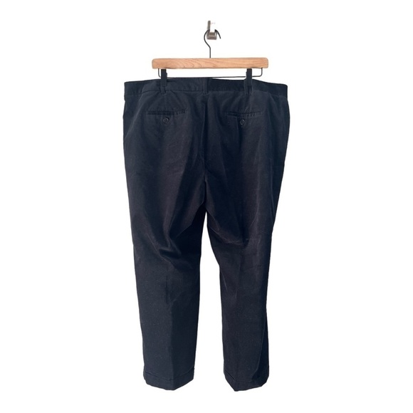 Talbots Signature Black Velvet Trousers Pants Cuffed Ankles in Size 18W Woman - Picture 2 of 13